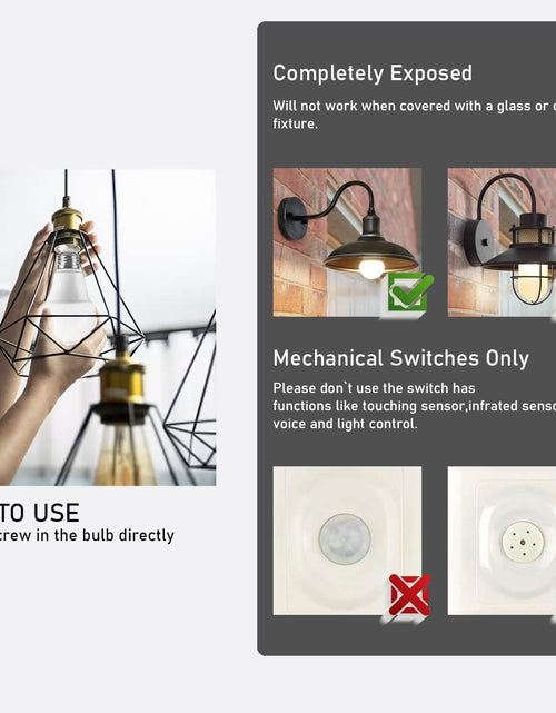 Load image into Gallery viewer, LED Motion Sensor Light Bulbs-Dusk to Dawn Sensor Light Bulbs,Bult-In Motion Detector LED Smart Light Bulbs,Auto On/Off for Outdoor&amp;Indoor,7W(60W Equivalent),E26 Base,(2 Pack)
