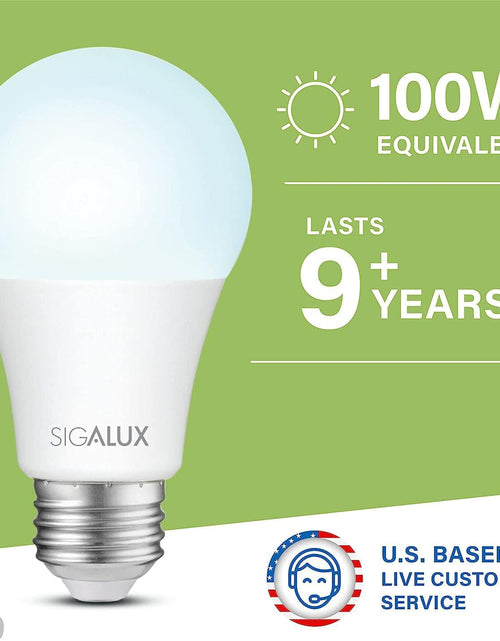 Load image into Gallery viewer, Light Bulbs 100 Watt Equivalent LED Bulbs, A19 Daylight Standard Light Bulbs 5000K White,Non-Dimmable 13W Energy Efficient Light Bulbs with E26 Medium Base,1500Lm,Ul Listed,6 Pack
