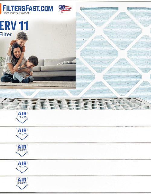 Load image into Gallery viewer, 20X20X2 Pleated Air Filter Merv 11, 2 Inch AC Furnace Air Filters, Made in the USA, Actual Size 19.5X19.5X1.75, 6 Pack
