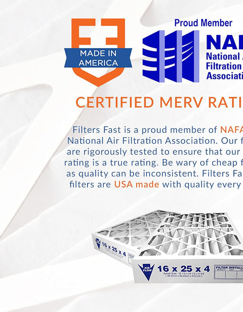 Load image into Gallery viewer, 20X20X2 Pleated Air Filter Merv 11, 2 Inch AC Furnace Air Filters, Made in the USA, Actual Size 19.5X19.5X1.75, 6 Pack
