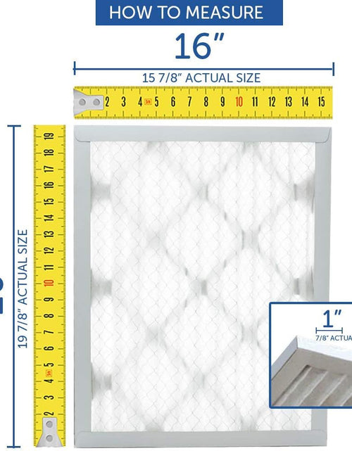Load image into Gallery viewer, 20X20X2 Pleated Air Filter Merv 11, 2 Inch AC Furnace Air Filters, Made in the USA, Actual Size 19.5X19.5X1.75, 6 Pack
