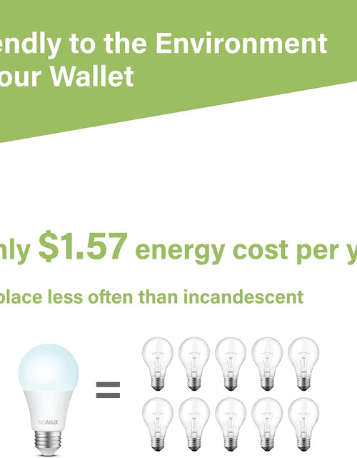 Load image into Gallery viewer, Light Bulbs 100 Watt Equivalent LED Bulbs, A19 Daylight Standard Light Bulbs 5000K White,Non-Dimmable 13W Energy Efficient Light Bulbs with E26 Medium Base,1500Lm,Ul Listed,6 Pack
